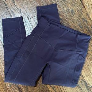 Lululemon Fast and Free High-Rise 25” with Pockets (Size 6) in Eggplant